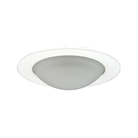 Gorgeousglow Aperture Low Voltage Trim Recessed Light, Frosted opal Dome For Shower, White Finish 3 in. GO906368